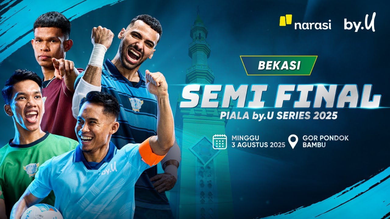 [LIVE] SMKN 3 Kota Bekasi vs SMK Taruna Bangsa | Semifinal | Piala by.U 2025 Bekasi
