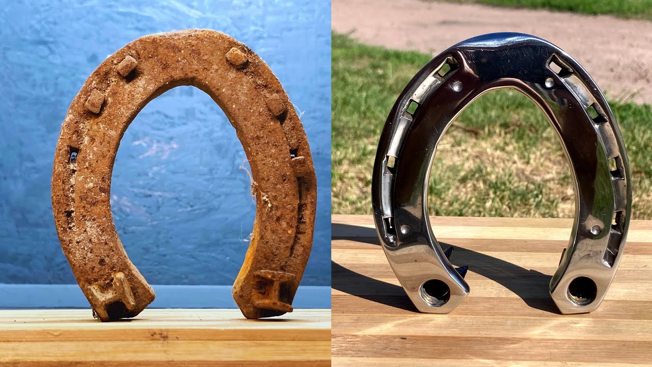 Restoring a WWII German Horseshoe Found on the Battlefield