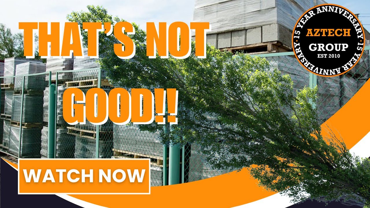 Aztech Group - Ep65: Windblown Poplar CRASHES into Builders Yard! Softwood felling & Roadside works!