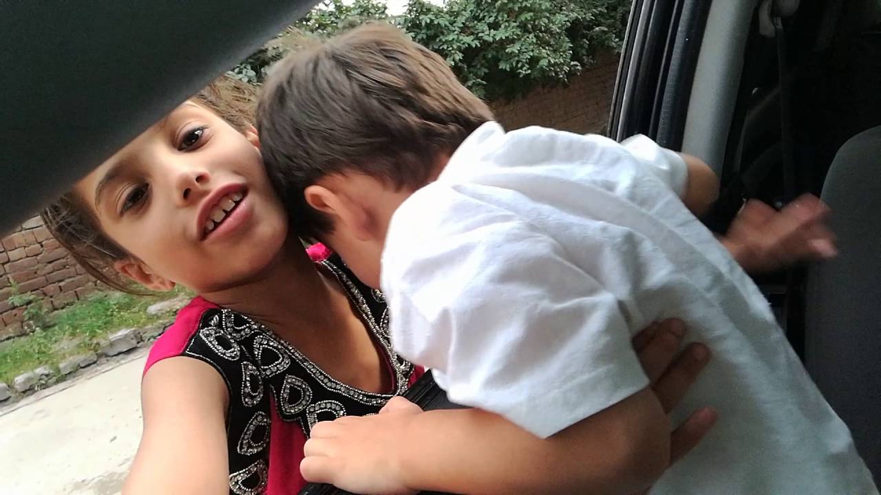 Noor & cute kid Usama enjoying lovely weather