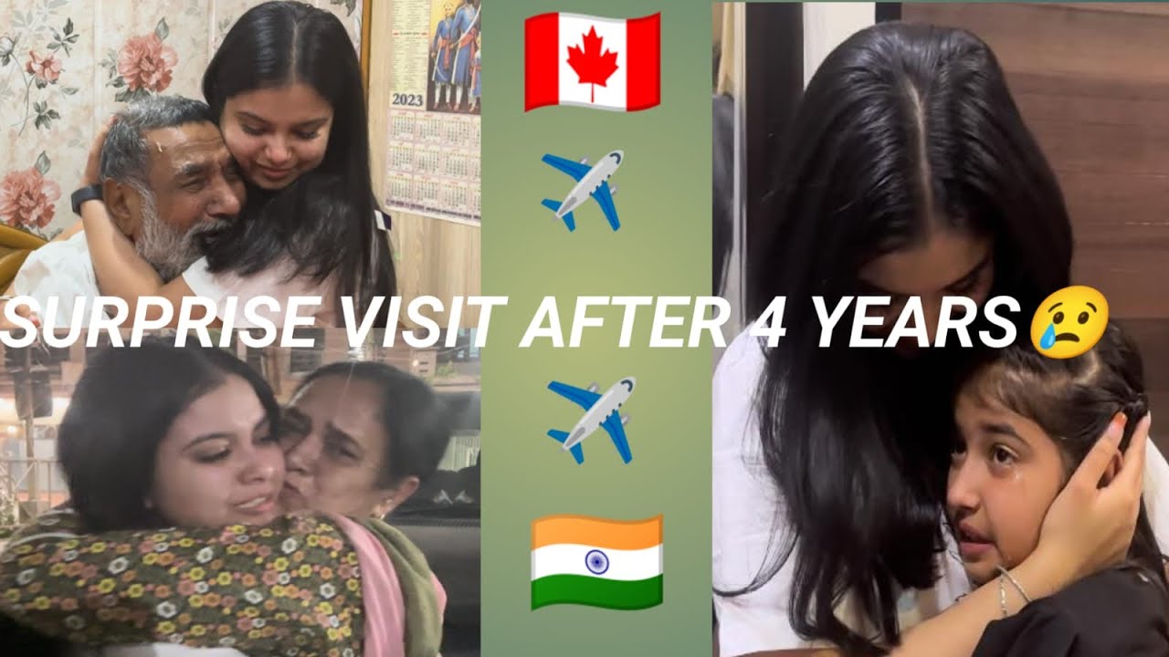 SURPRISE VISIT FROM CANADA 🇨🇦 TO PUNJAB🇮🇳/MEETING MOM & DAD AFTER 4 YEARS/PART 2/VLOG 22/FAMILY