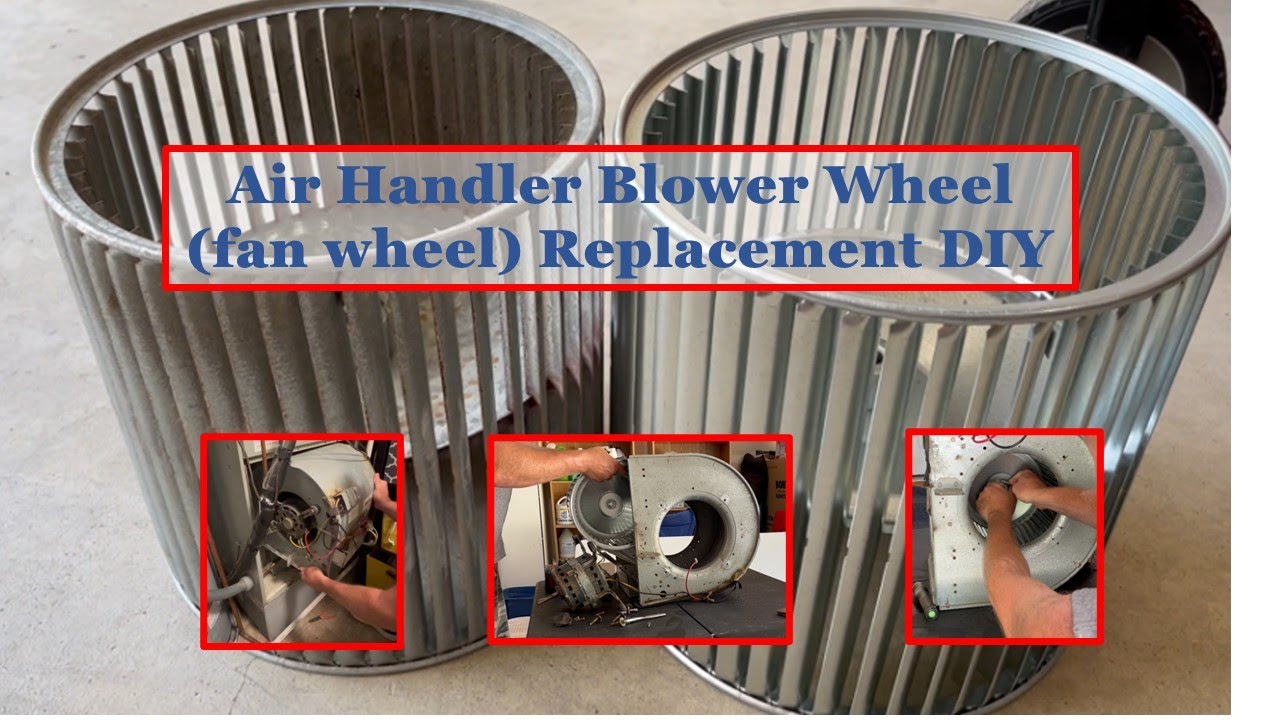 Air Handler Furnace Blower Wheel Replacement. Troubleshooting loud Air Handler Noise.