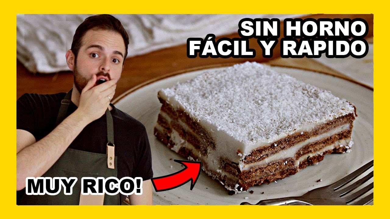 🔶POSTRE FACIL y RAPIDO sin horno (vegano)