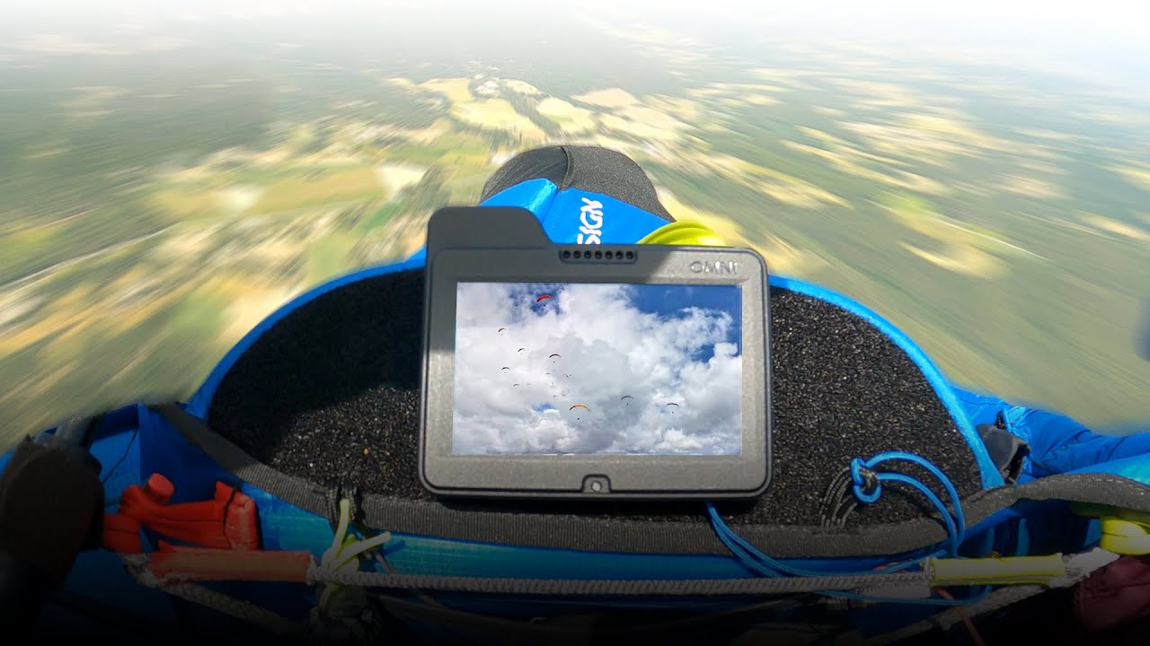 Racing paragliders at the FRONT LINE