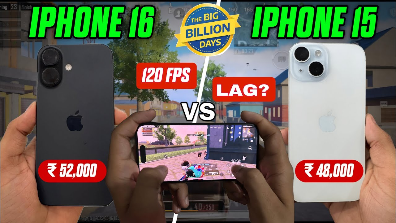 iQOO 13 vs iPhone 15, 16 Full Comparison 🥵| Best 120 FPS Device | Iqoo 13 Bgmi Test - Explain
