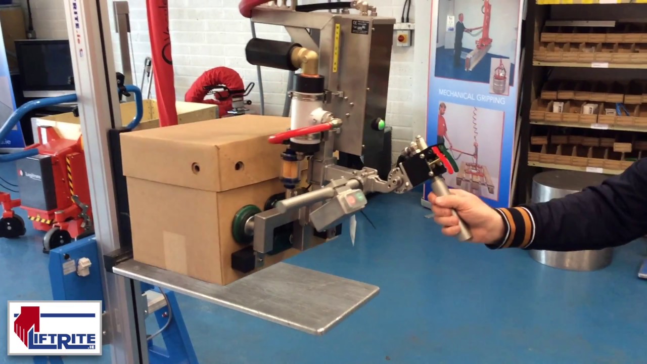 Vacuum Gripper for Lifting Plastic & Carton Boxes from the Side | Lift Rite Ltd.