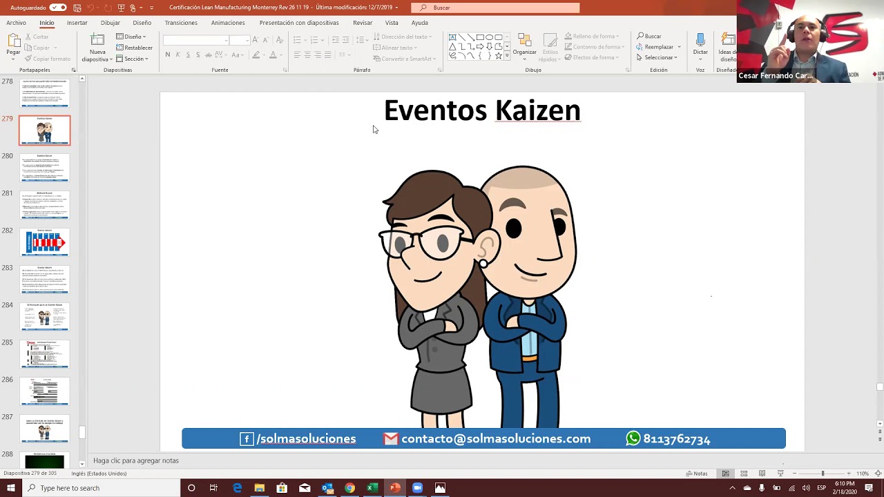 Eventos Kaizen Lean Manufacturing