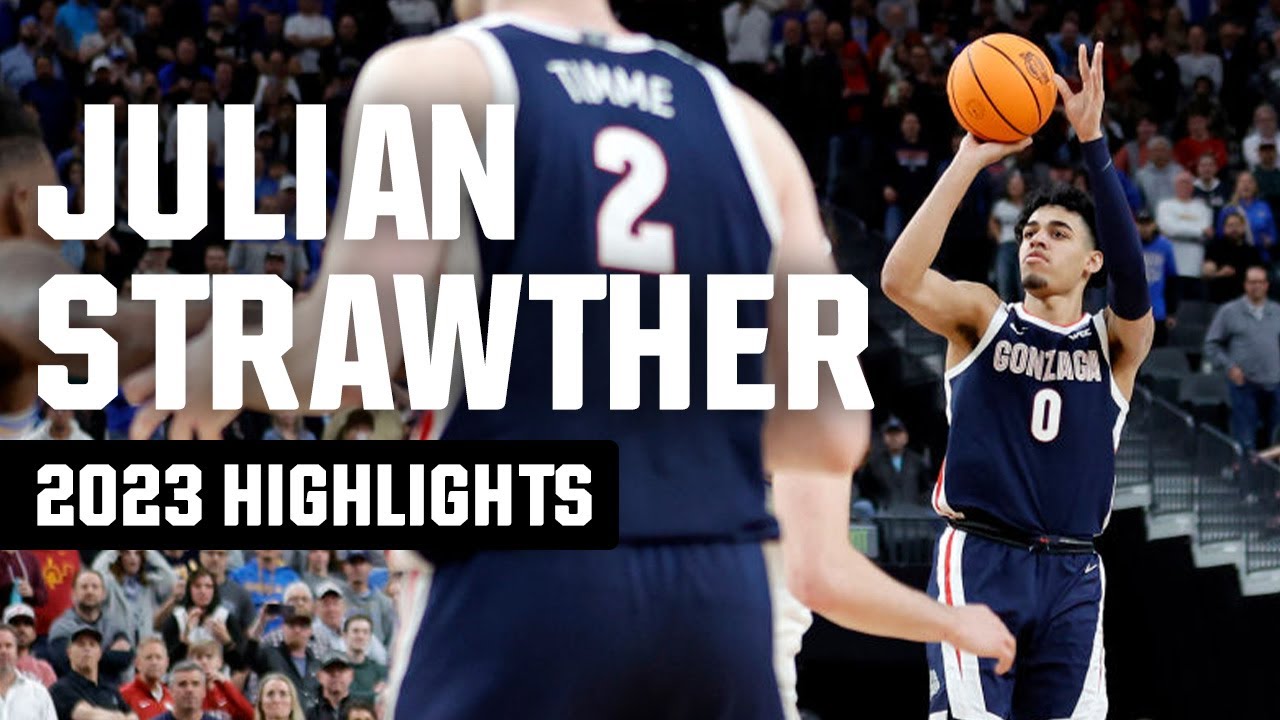 Julian Strawther 2023 NCAA tournament highlights