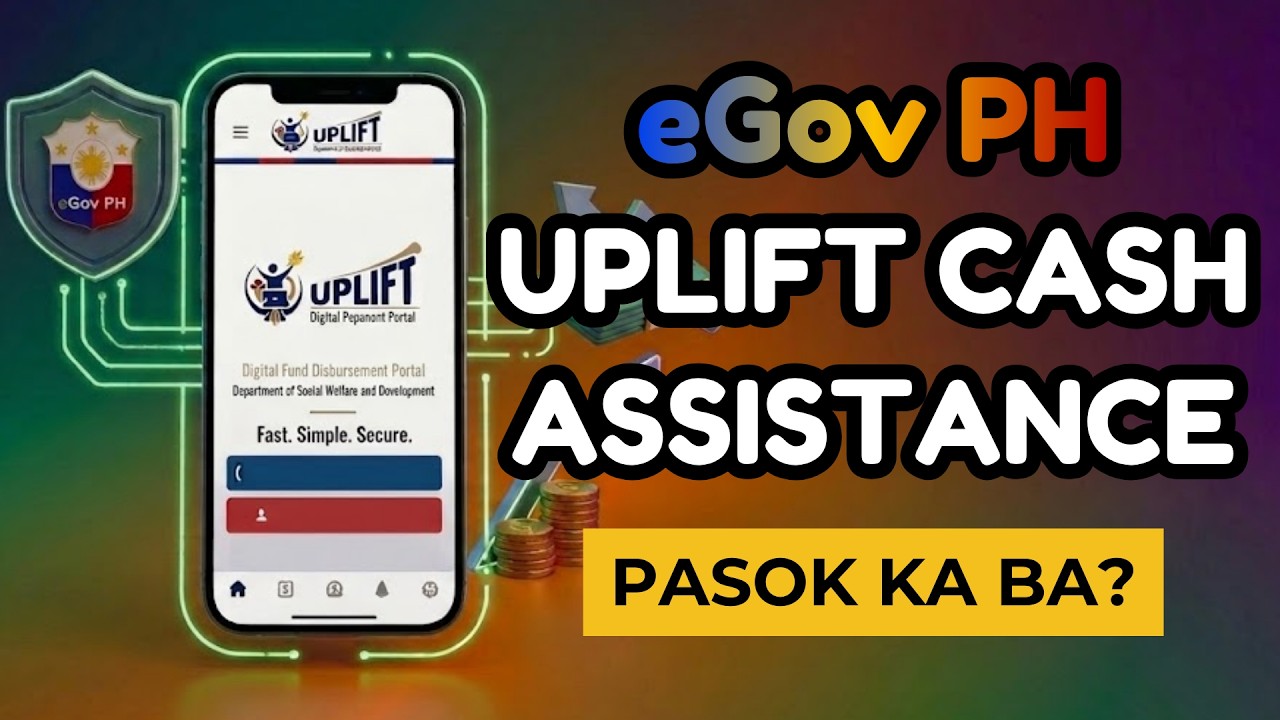 Egov Account for Uplift Cash Assistance - Pasok ka ba?