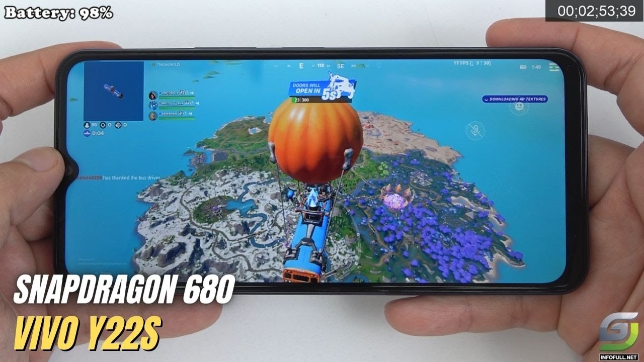 Vivo Y22s Fortnite Gameplay