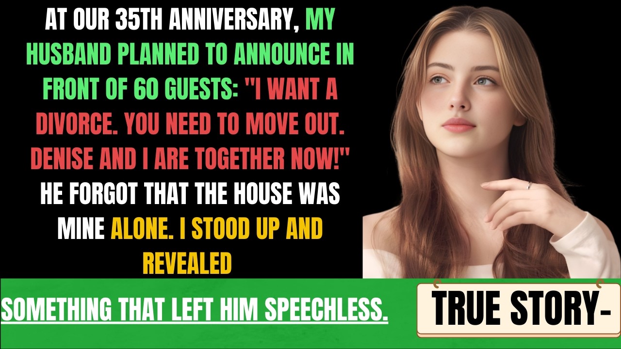 After 35 years, my husband planned to divorce me at our anniversary party — but what I revealed...