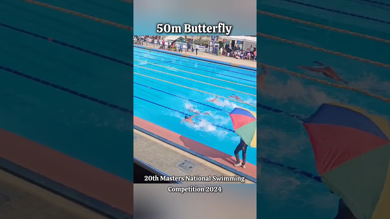 50m Butterfly at 20th Masters National Swimming Competition 2024 🏊🏼 #swimming #sports #swimmer