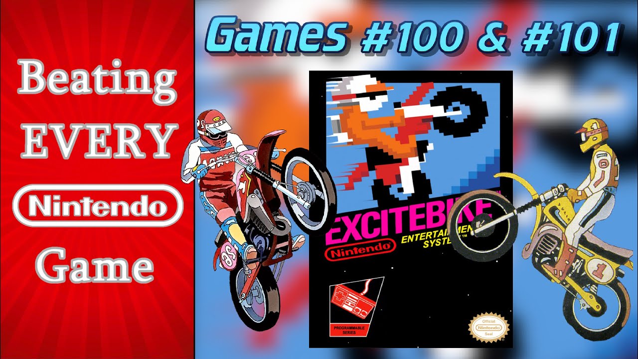 Game 100 Is Here! | Excitebike & VS. Excitebike | Games #100 & #101