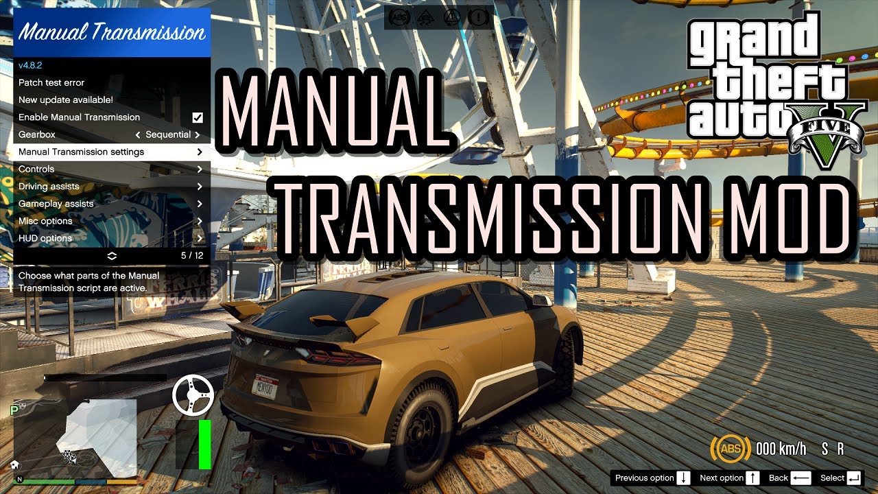 Manual Transmission mod for GTA 5 | super easy to install | Insane driving experience***