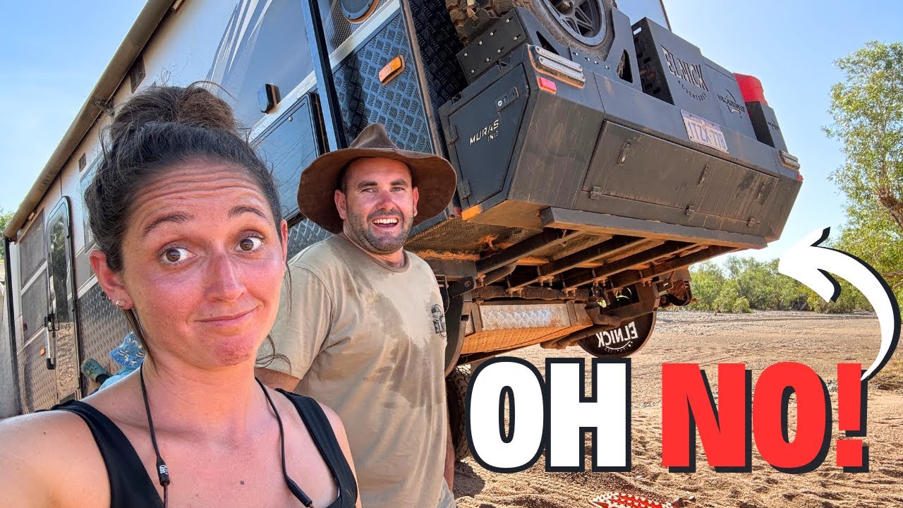 OFFROAD CARAVANNING FAIL - CYCLONE DAMAGE & VAN BREAKAGES AGAIN - PILBARA OUTBACK AUSTRALIA EP196