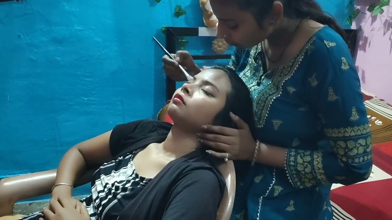 ASMR Relaxing massage 💆‍♀️that will help my sister sleep💤 😴