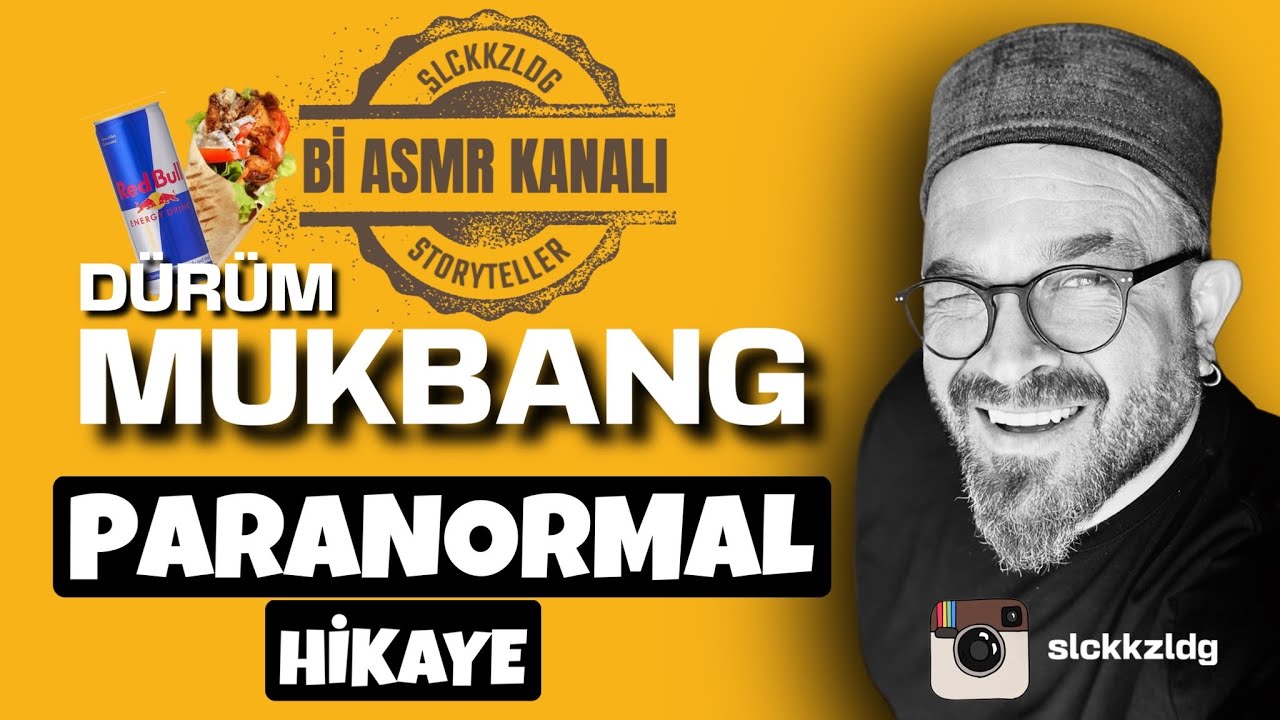 TÜRKÇE ASMR | DÜRÜM MUKBANG | PARANORMAL HİKAYE | #asmr #mukbang #türkçeasmr