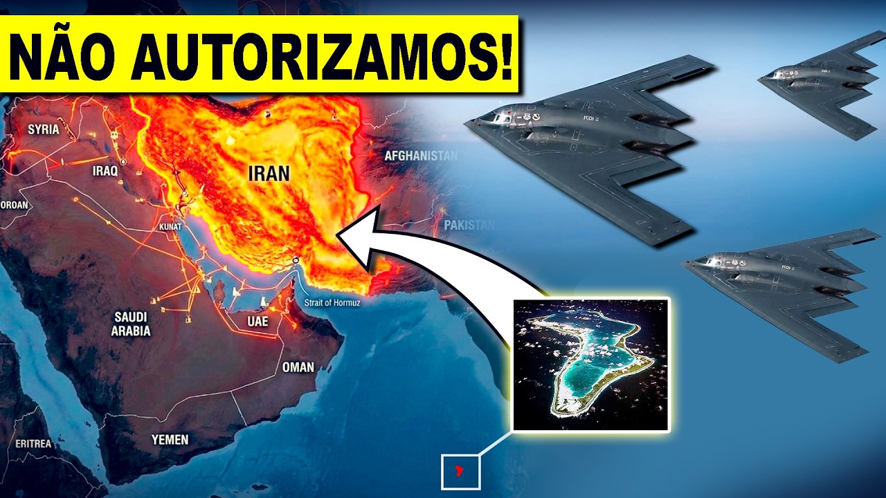Reino Unido se VINGA e proíbe os EUA de usar ilhas e bases para lançar Bombardeiros contra o Irã!