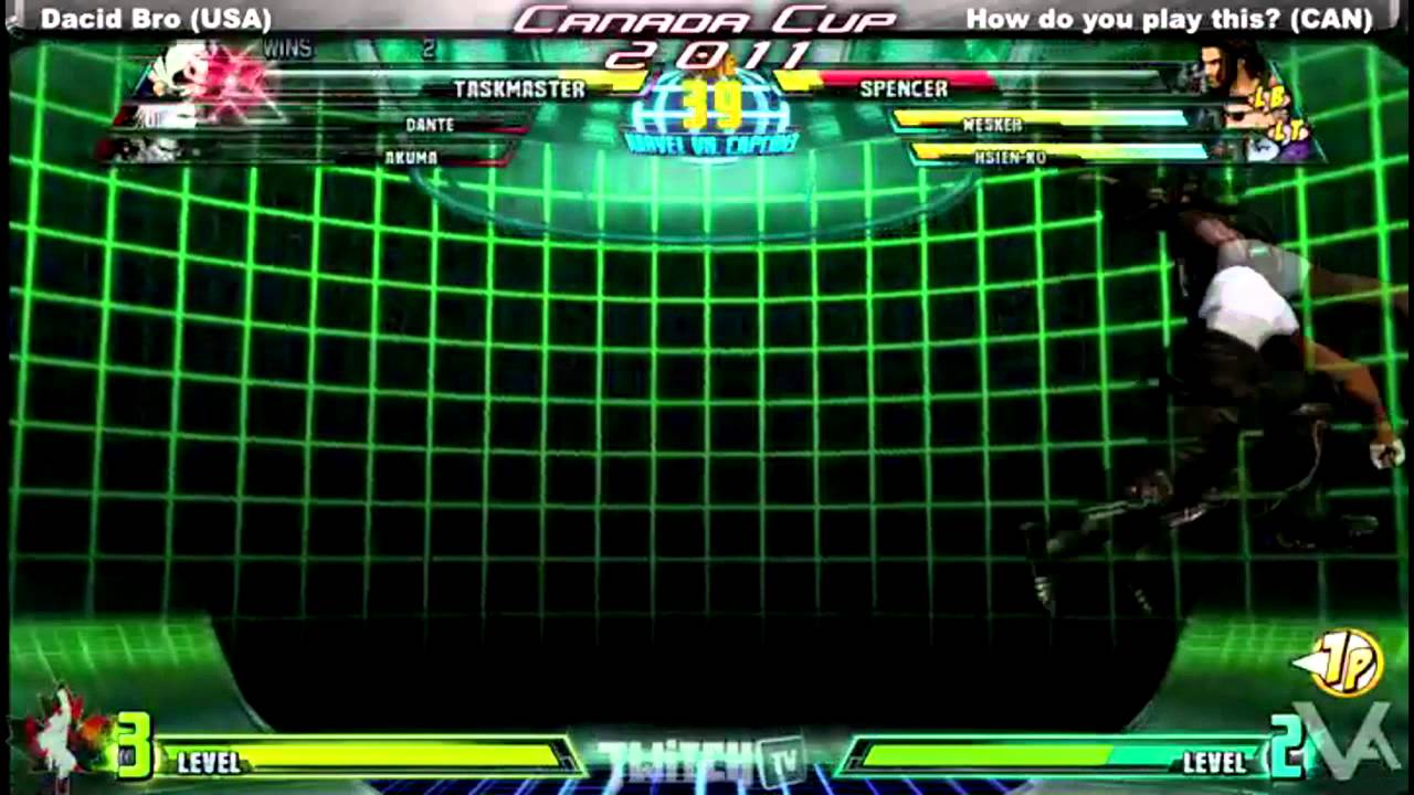 Canada Cup Gaming 2011 MVC3 Dacid Bro USA vs How do you play this CAN