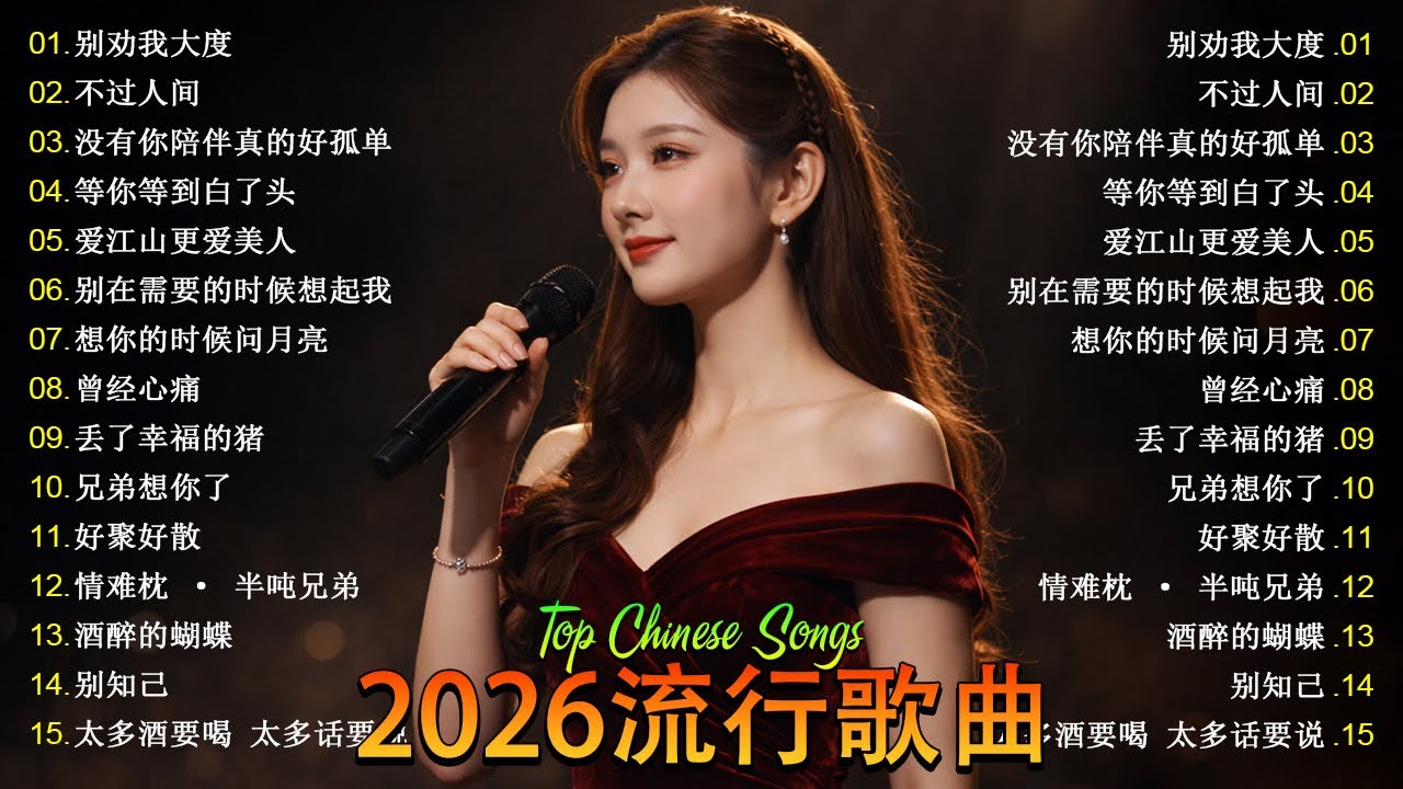 大陸流行歌曲🎈🎈【無廣告】2025最新歌曲 2025好听的流行歌🎗️華語流行串燒精選抒情歌 🎗️Top Chinese Songs 2026