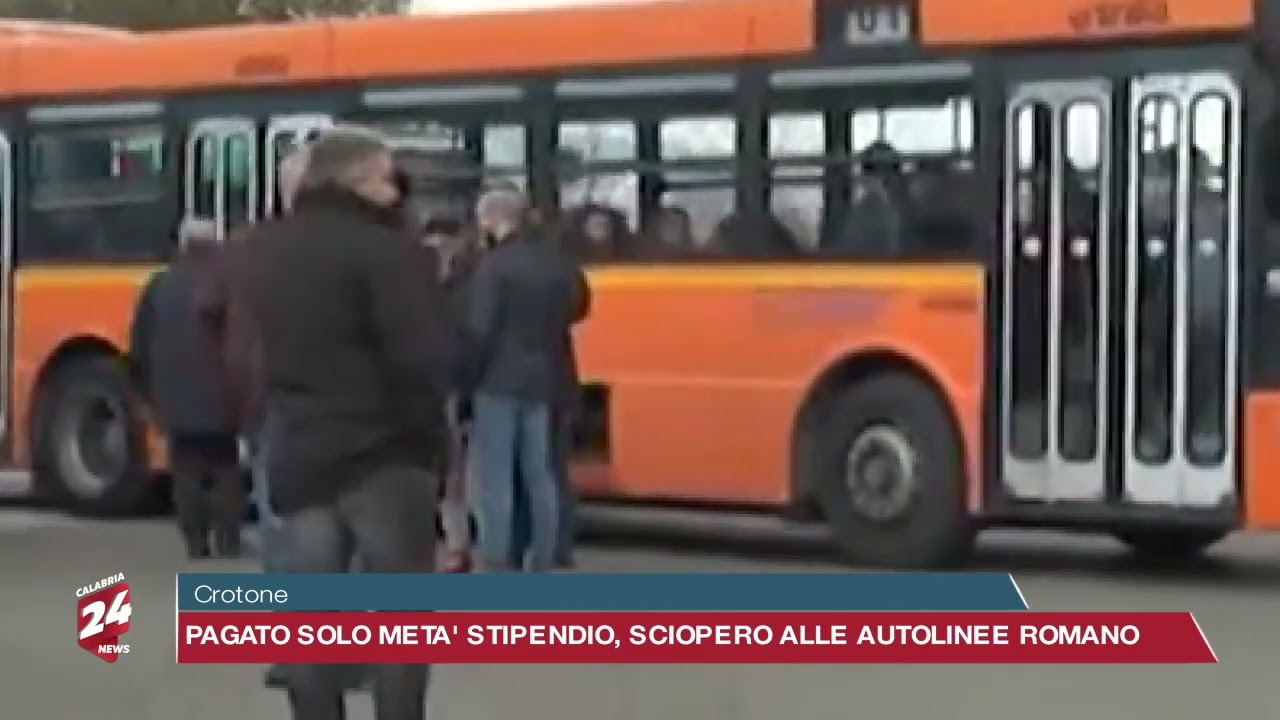 Crotone, Pagato solo metà stipendio, sciopero alle autolinee Romano
