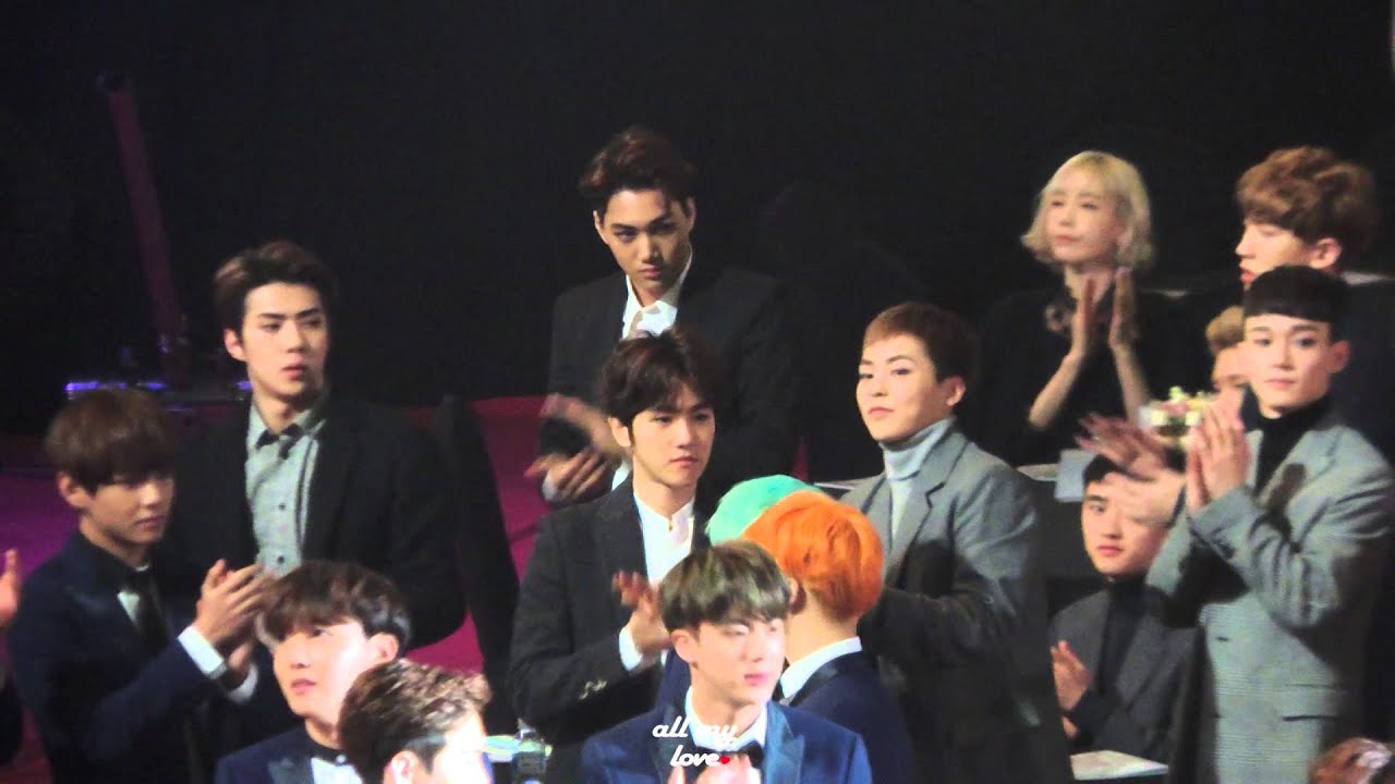 160114 서울가요대상 엑소 - 신인상(세븐틴, 여자친구, 아이콘) 수상소감 들어요!