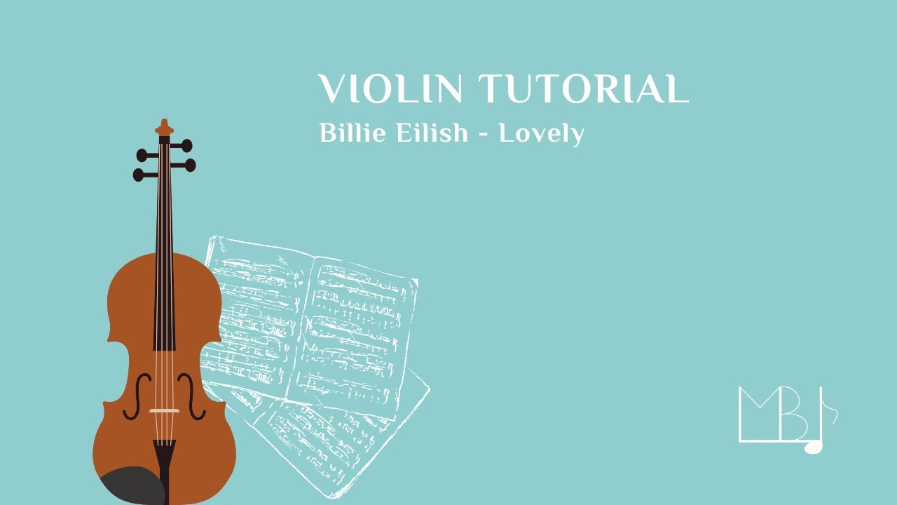 Billie Eilish - Lovely. Violin tutorial. Туториал на скрипке