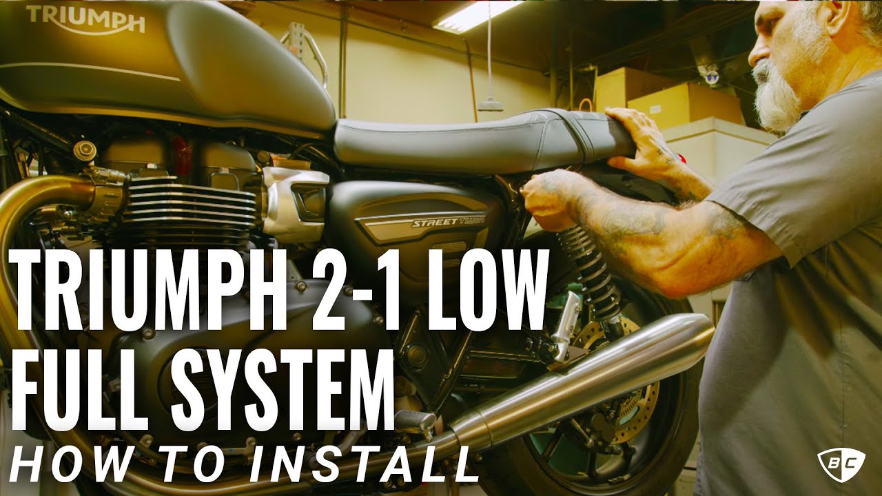 How to Install 2-1 Low with GP + Predator Carbon Full System for Triumph Street Twin (EURO 5)