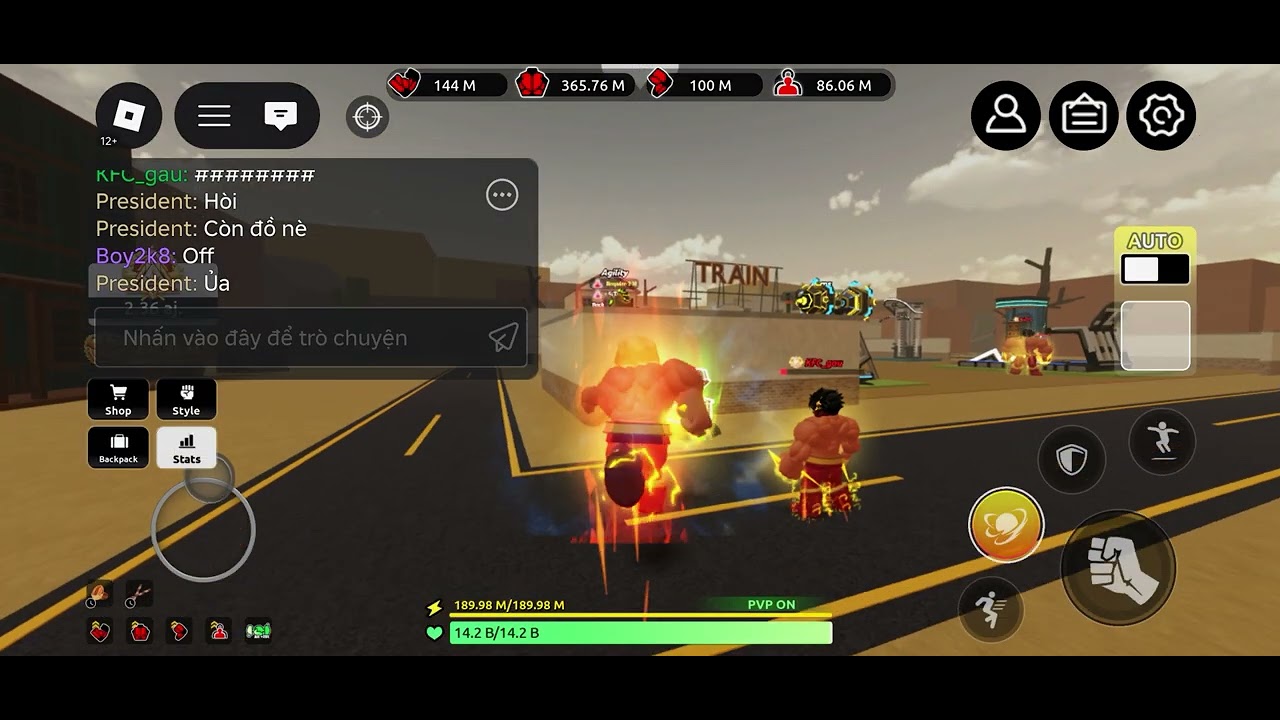 Try pvp with mini guy☠️train to fight #11