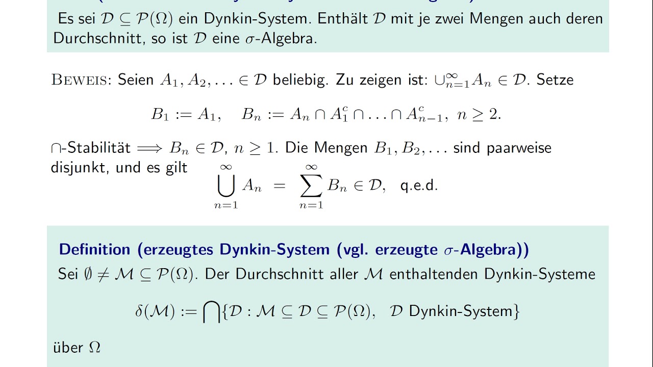 Dynkin-Systeme