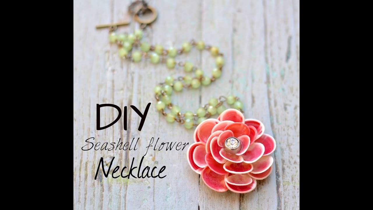 DIY Seashell Flower Necklace