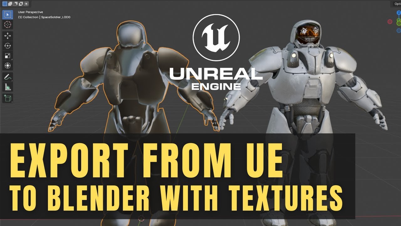 Export Models from Unreal Engine to Blender (with Textures) UE5