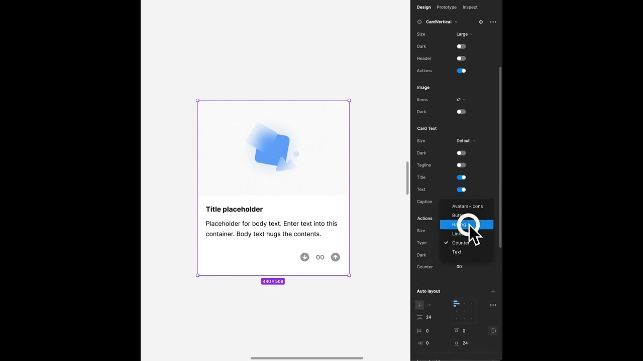 Responsive Card Component in Figma