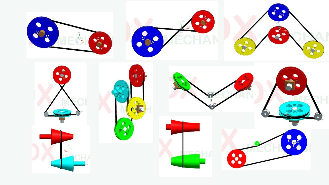 10 belt system mechanism animation