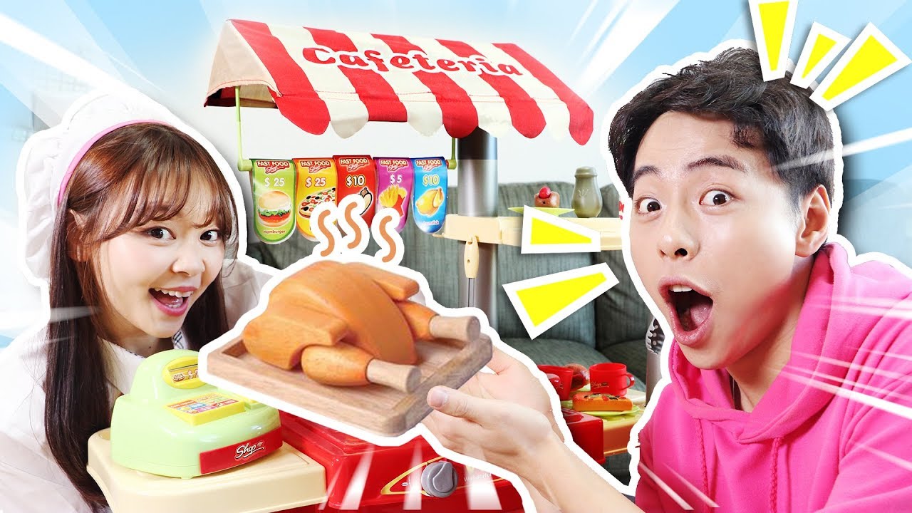 小伶餐廳開張啦，香脆炸雞到美味漢堡！各種美食應有盡有！小伶玩具 | Xiaoling toys