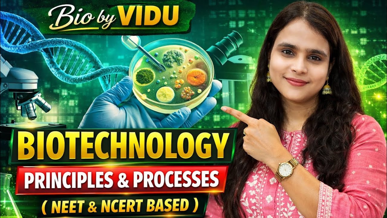 @Vaishnavi-l5e5o #BIOTECHNOLOGY PRINCIPLES AND PROCESSES LECTURE 1#neet#class 12 biology