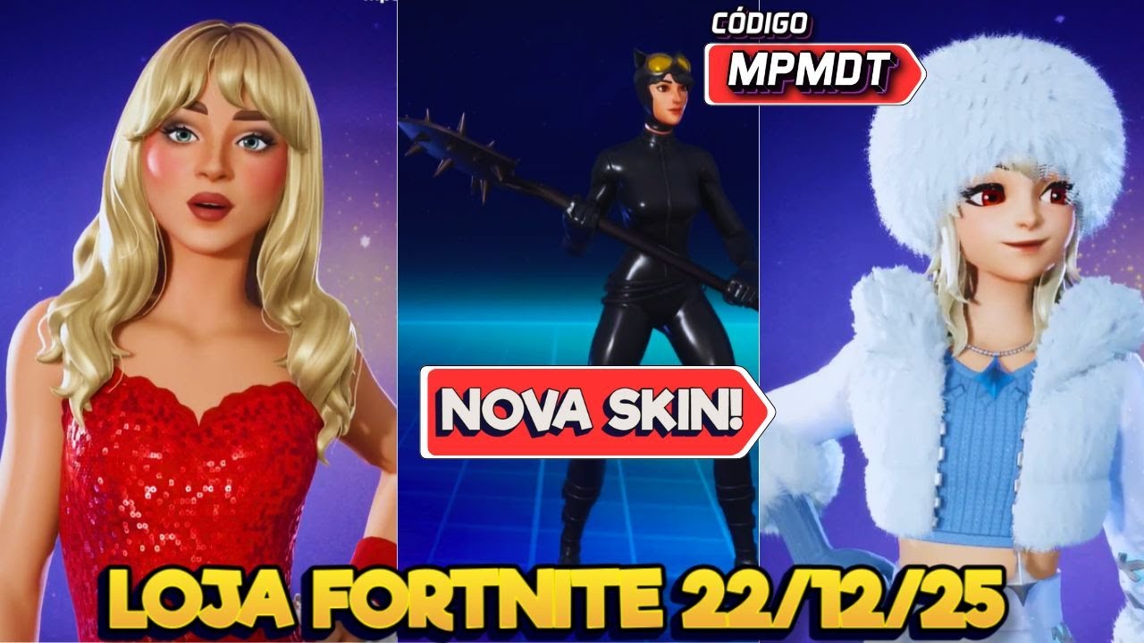 LINDAS!! NOVAS SKINS SABRINA E LEXA, SKINS TRYHARD - LOJA FORTNITE 22/12/25 - LOJA FORTNITE HOJE