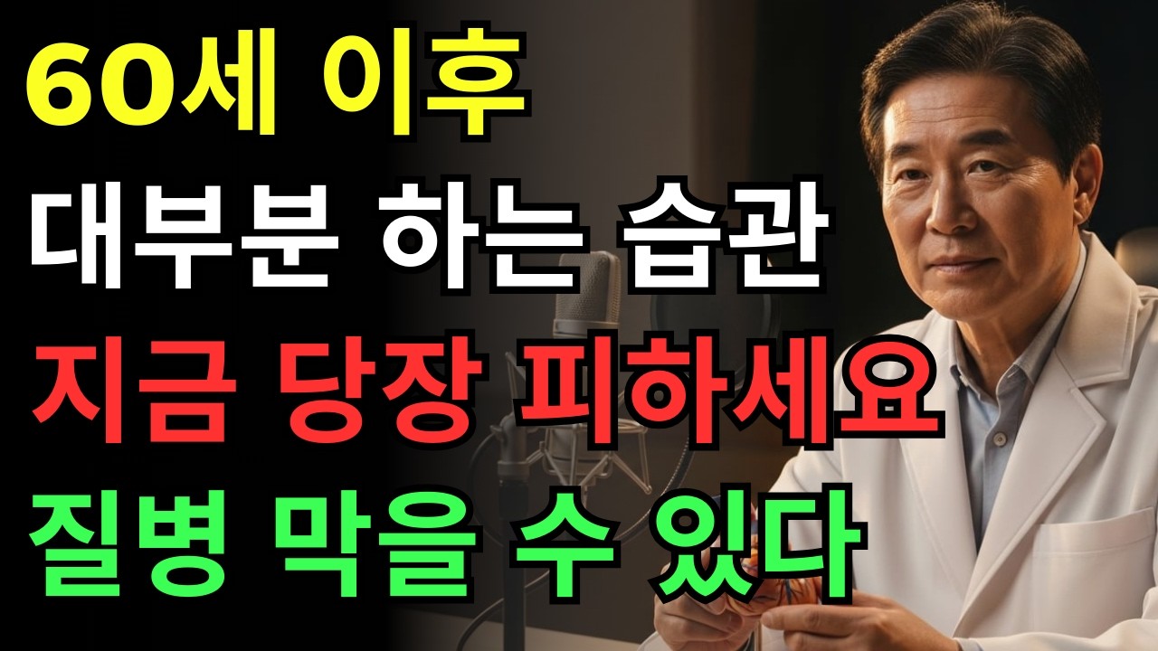 TOP5: 당장 끊어야 할 가장 위험한 생활습관 | 건강 | 노후 | 혈관 | 오디오북