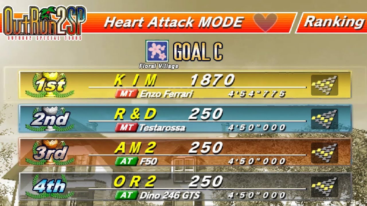 OutRun 2 SP - Heart Attack (Goal C)