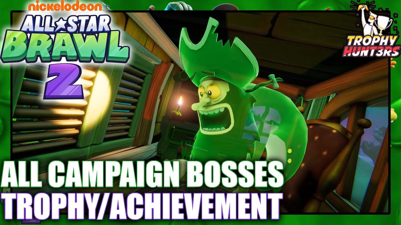 Nickelodeon All-Star Brawl 2 - All Campaign Bosses Trophies/Achievements