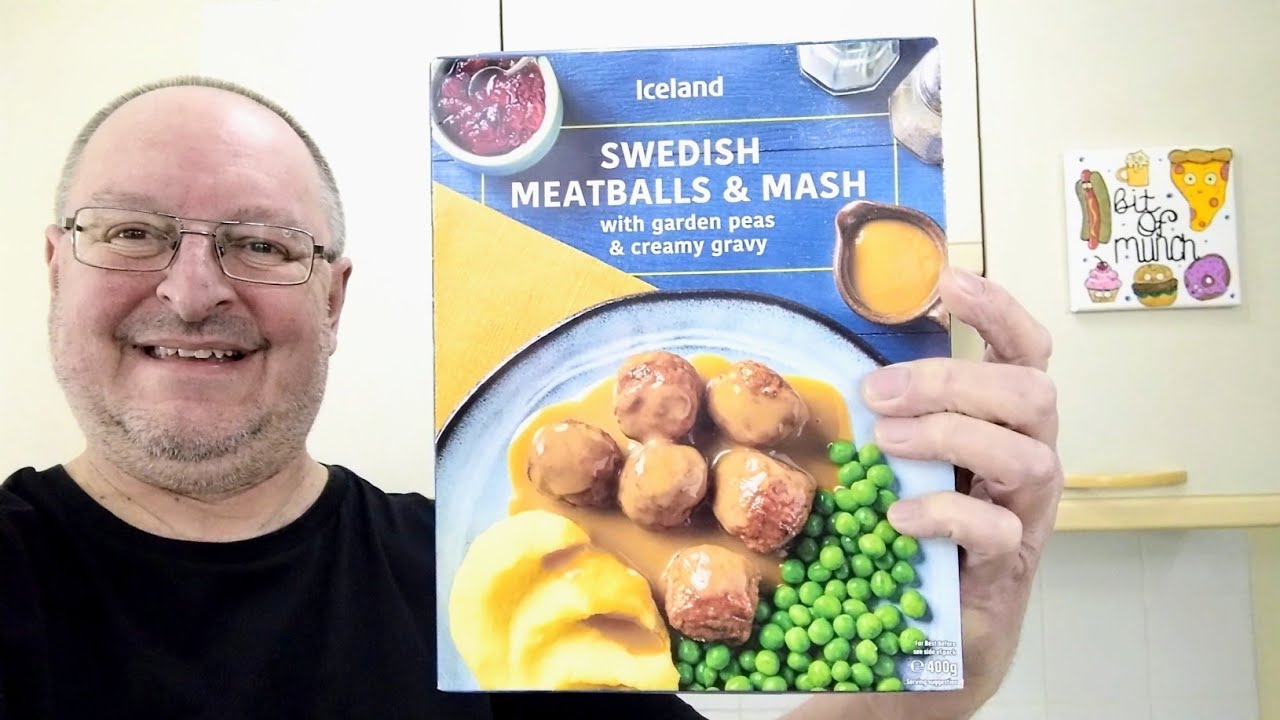Iceland Swedish Meatballs & Mash With Garden Peas & Creamy Gravy ~ Food Review 