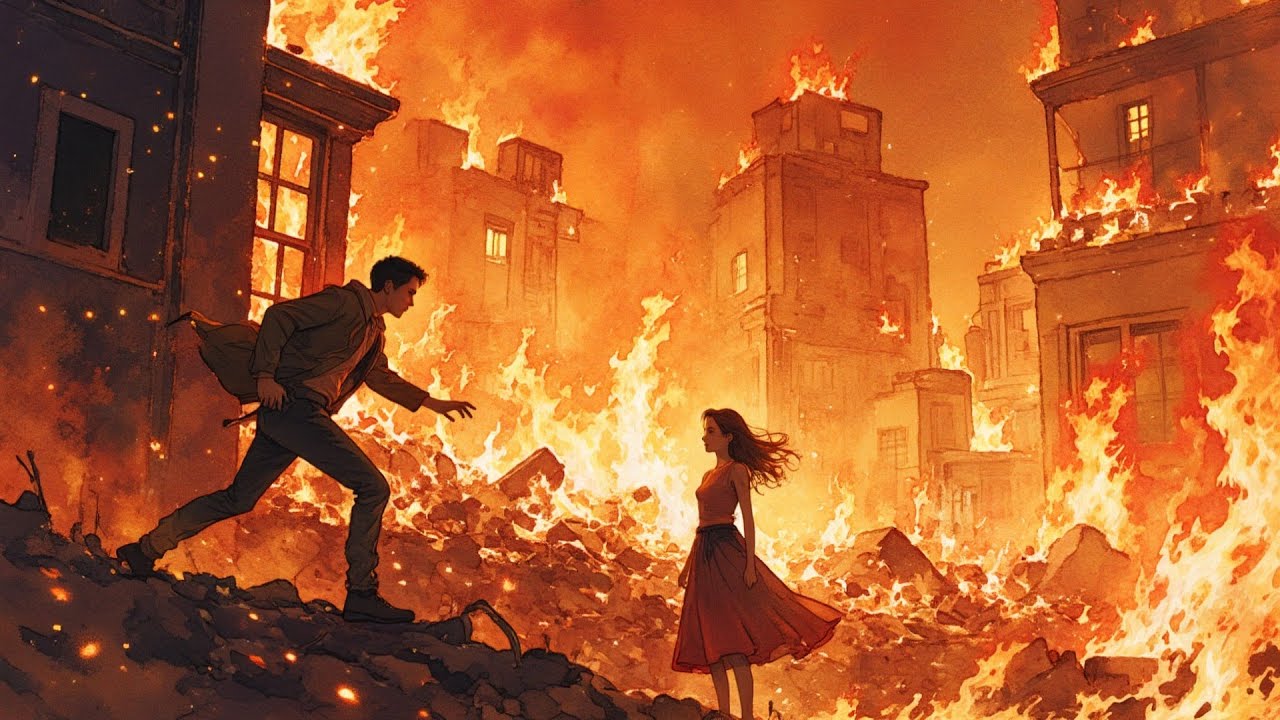 [AI Ficción] Renací, no lo detuve cuando se lanzó a las llamas por su amada — el fuego fue mi regalo