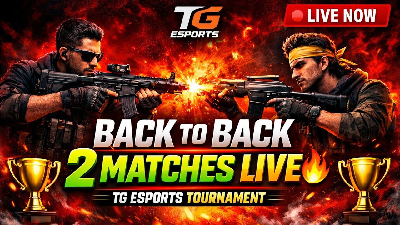 LIVE NOW 🔴 TG ESPORTS 3 Back to Back Matches | Full Action 8pm #live