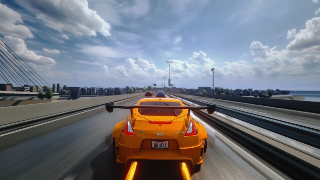 Nissan 370Z Driving Through Tokyo - Assetto Corsa Realistic Graphics [4K]