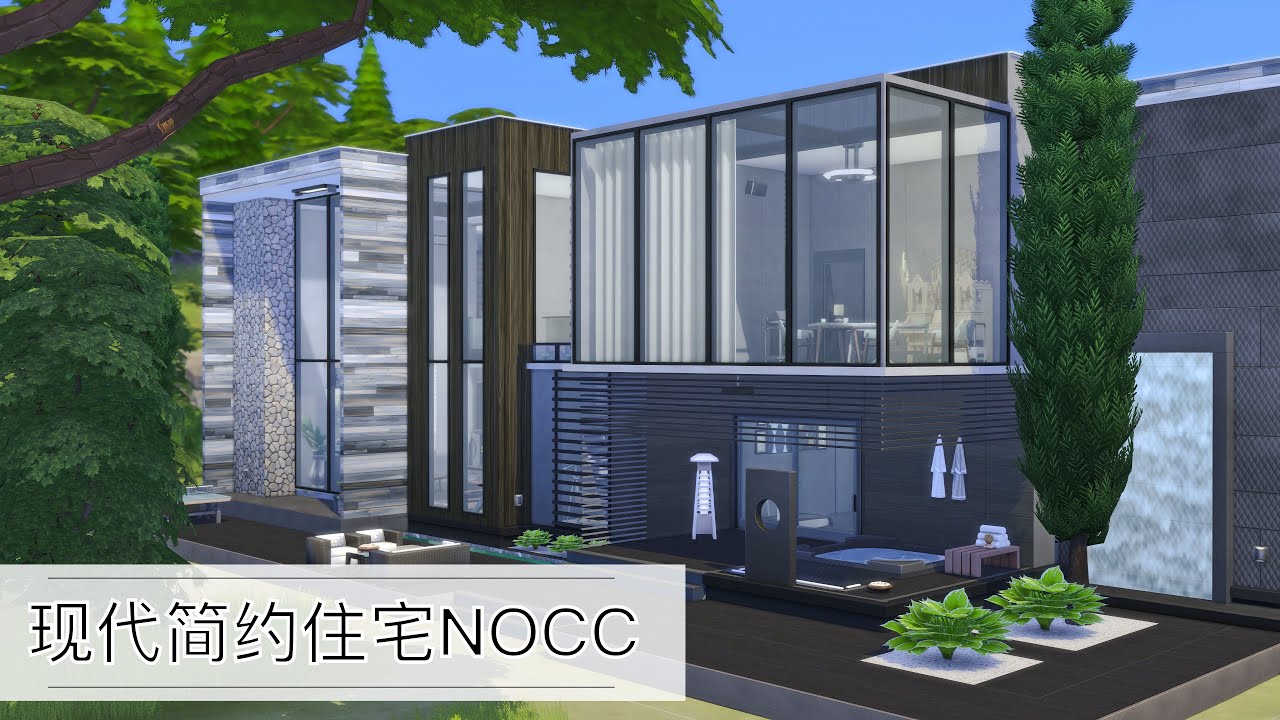 MODERN LUXURY VILLA | 4K | The Sims4 | Speed Build Stop Motion