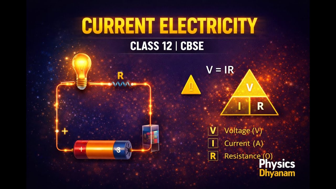 Class 12 Physics Crash Couse | Current Electricity | Physics Dhyanam