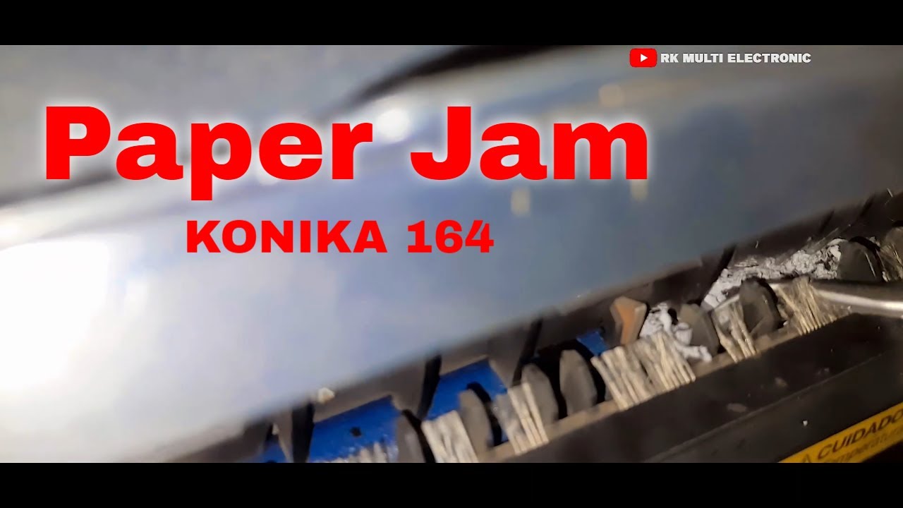 konica minolta bizhub 164 paper jam problem || kagaj ke tukada || problam kaise nikale