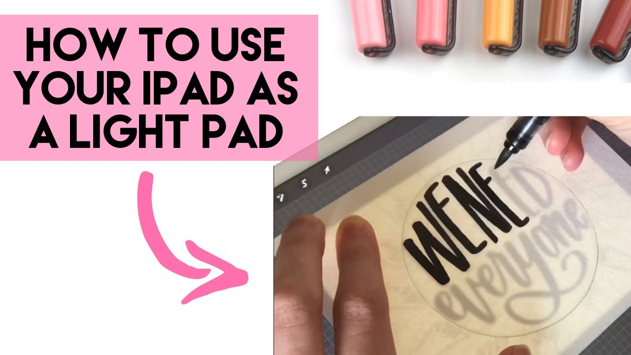 How to Use an iPad as a Light Pad for Calligraphy | Hand Lettering with Karin Markers
