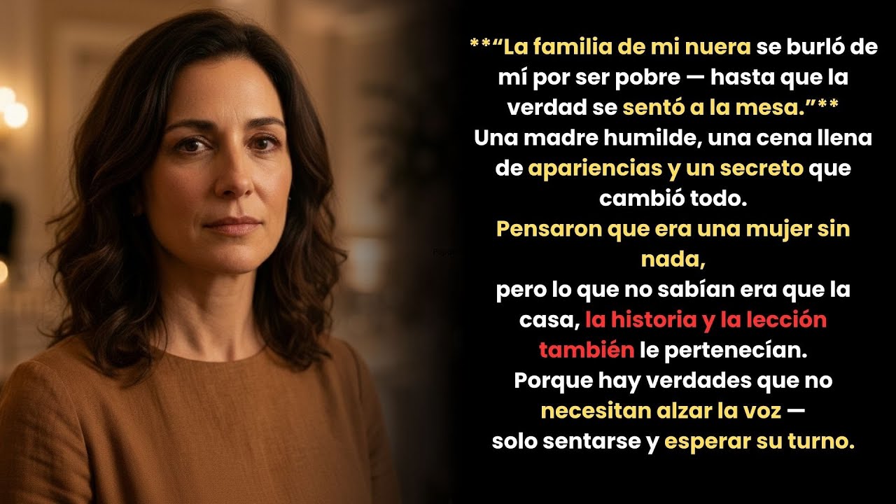 Esta es La familia de mi nuera se burló de mí por ser pobre hasta que la verdad se sentó a la mesa,