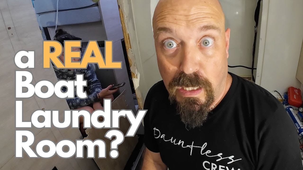 A REAL Boat Laundry Room// Converting a Head into a Dream Laundry Space - Episode161